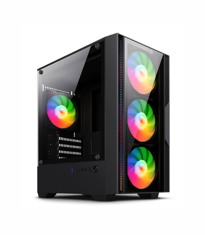 CASE GAMER ENK LEVITROM ENC3008 4 FANS RAINBOW