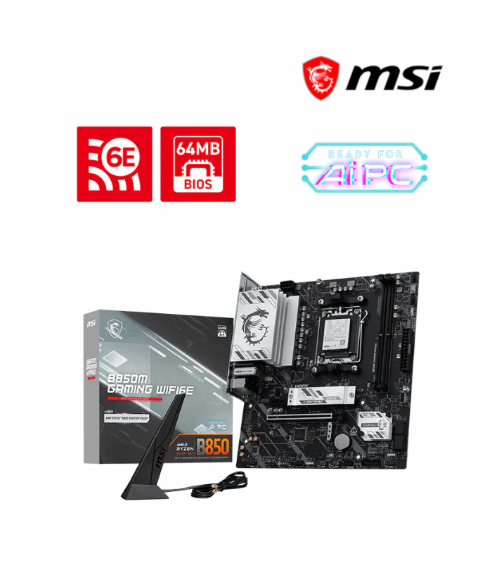 PLACA MADRE MSI B850M GAMING WIFI6E, AM5