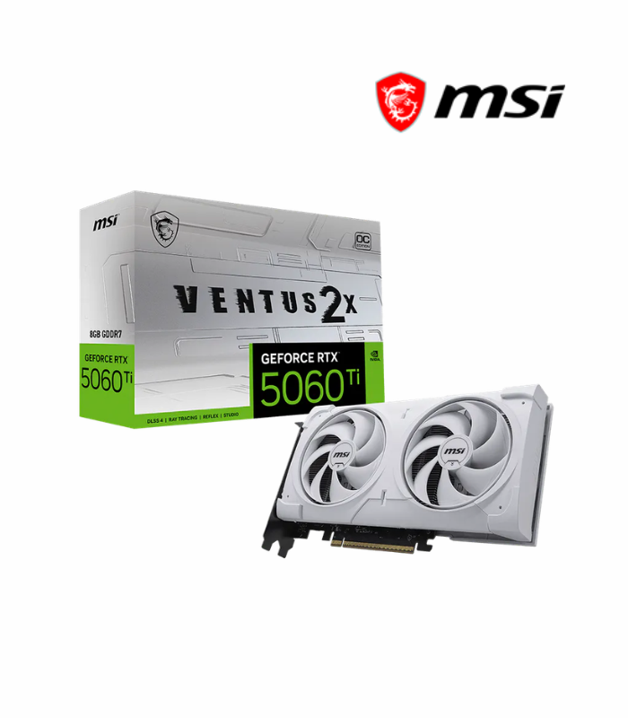 GRAFICA MSI RTX 5060 Ti 8GB VENTUS 2X OC WHITE GDDR7