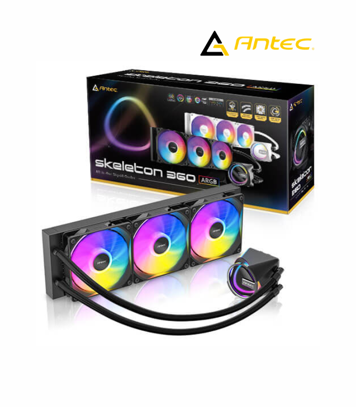 REFRIGERACION LIQUIDA ANTEC SKELETON 360 ARGB 360MM POTENCIA RGB