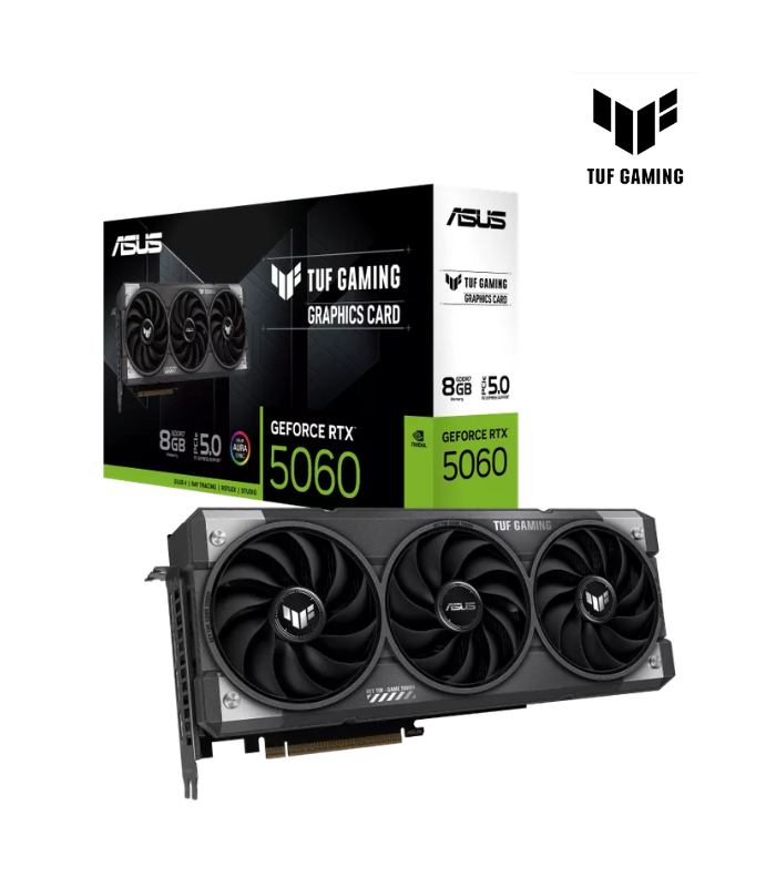 GRAFICA ASUS RTX 5060 8GB TUF GAMING OC GDDR7 128BITS