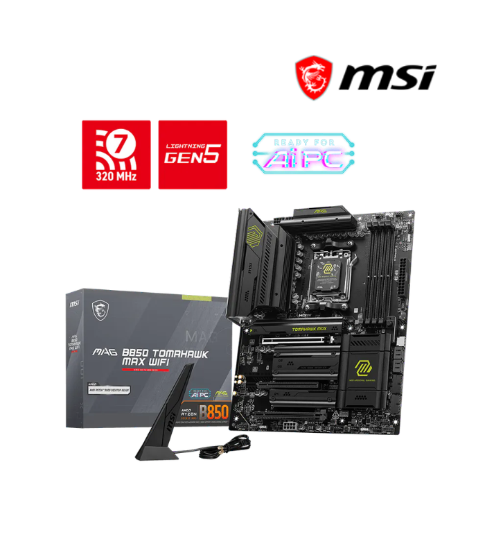 PLACA MADRE MSI MAG B850 TOMAHAWK MAX WIFI DDR5 AMD AM5