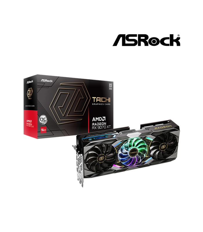 TARJETA DE VIDEO ASROCK TAICHI RX 9070 XT 16GB OC RGB