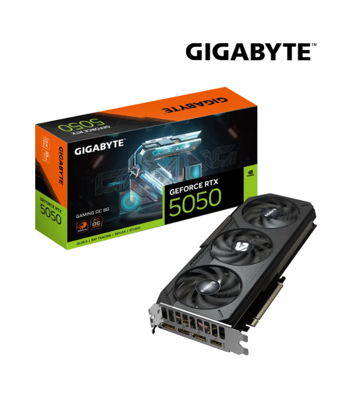 TARJETA DE VIDEO GIGABYTE RTX 5050 8GB GAMING OC GDDR6 X3 FAN