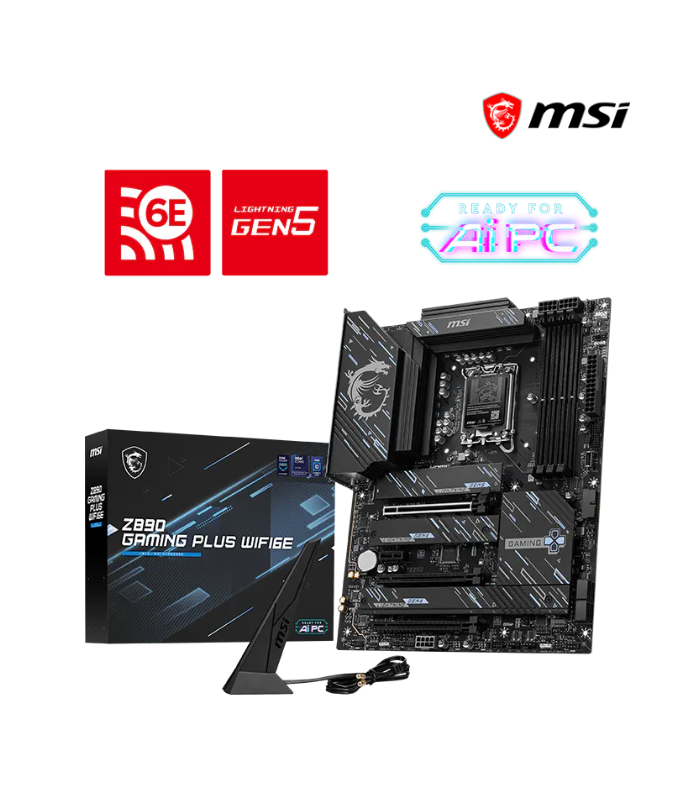 PLACA MADRE MSI Z890 GAMING PLUS WIFI6E ATX DDR5 LGA 1851