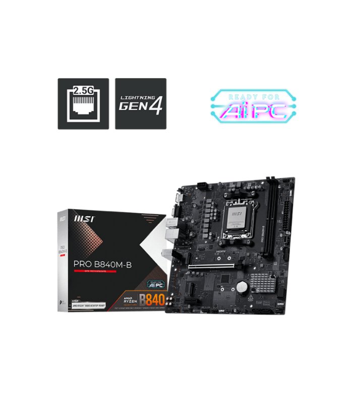PLACA MSI PRO B840M-B AMD AM5 DDR5 PCIE 4.0